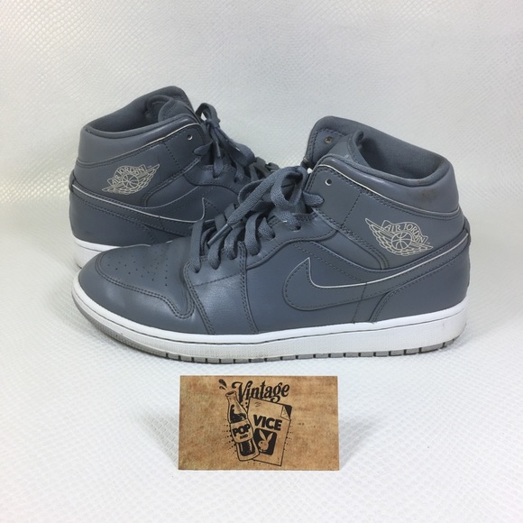 Nike Shoes Jordan Retro Mid Cool Grey White High Poshmark Nike Shoes Jordan Retro Mid Cool Grey White High Poshmark
